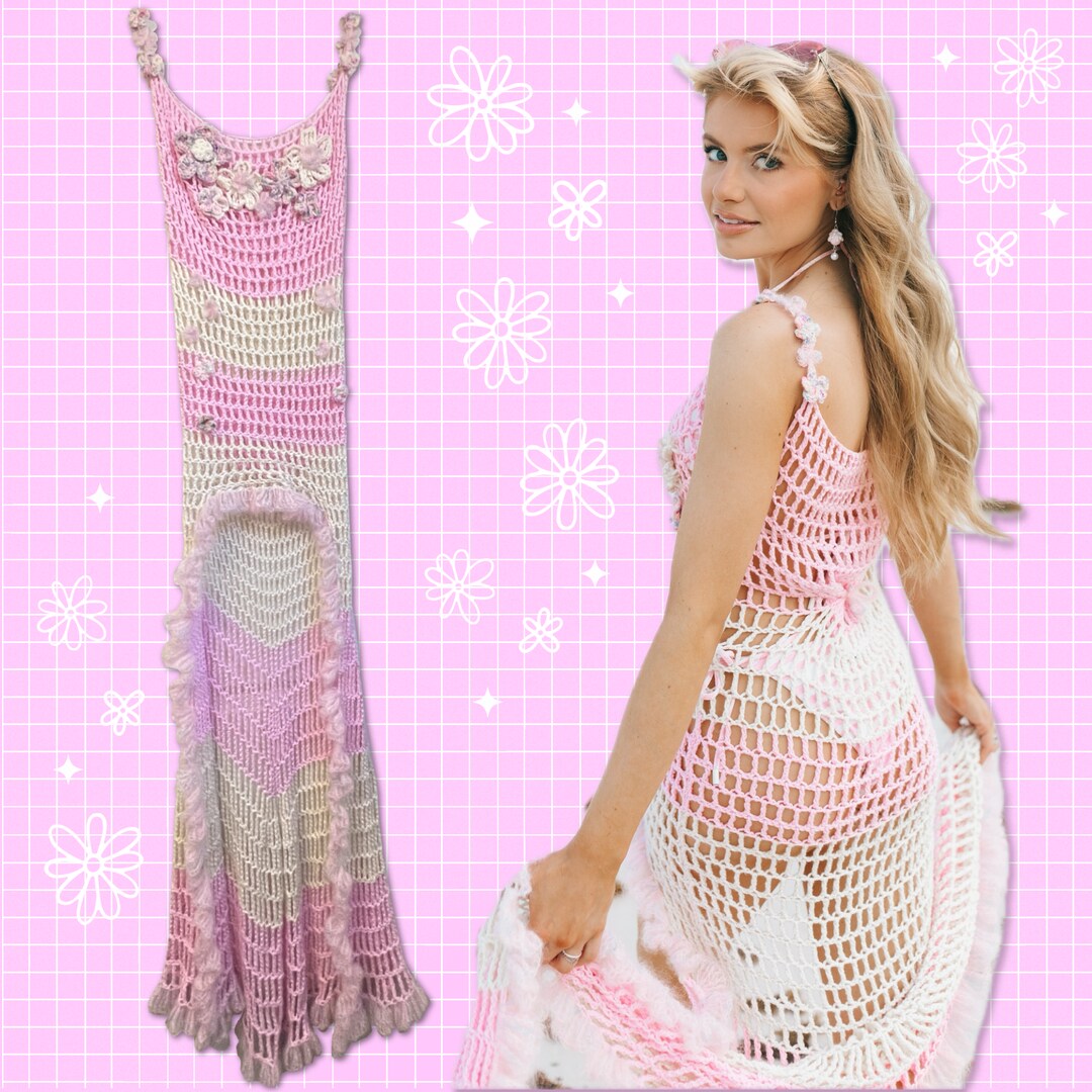 Ice Fairy Mermaid Crochet Dress | MakerPlace by Michaels Ice Fairy Mermaid Crochet Dress | MakerPlace by Michaels